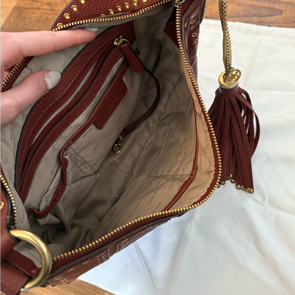 Maroon Michael Kors Bag - Picture 5 of 10